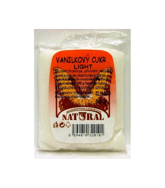 Vanilkový cukor LIGHT 50g Natural